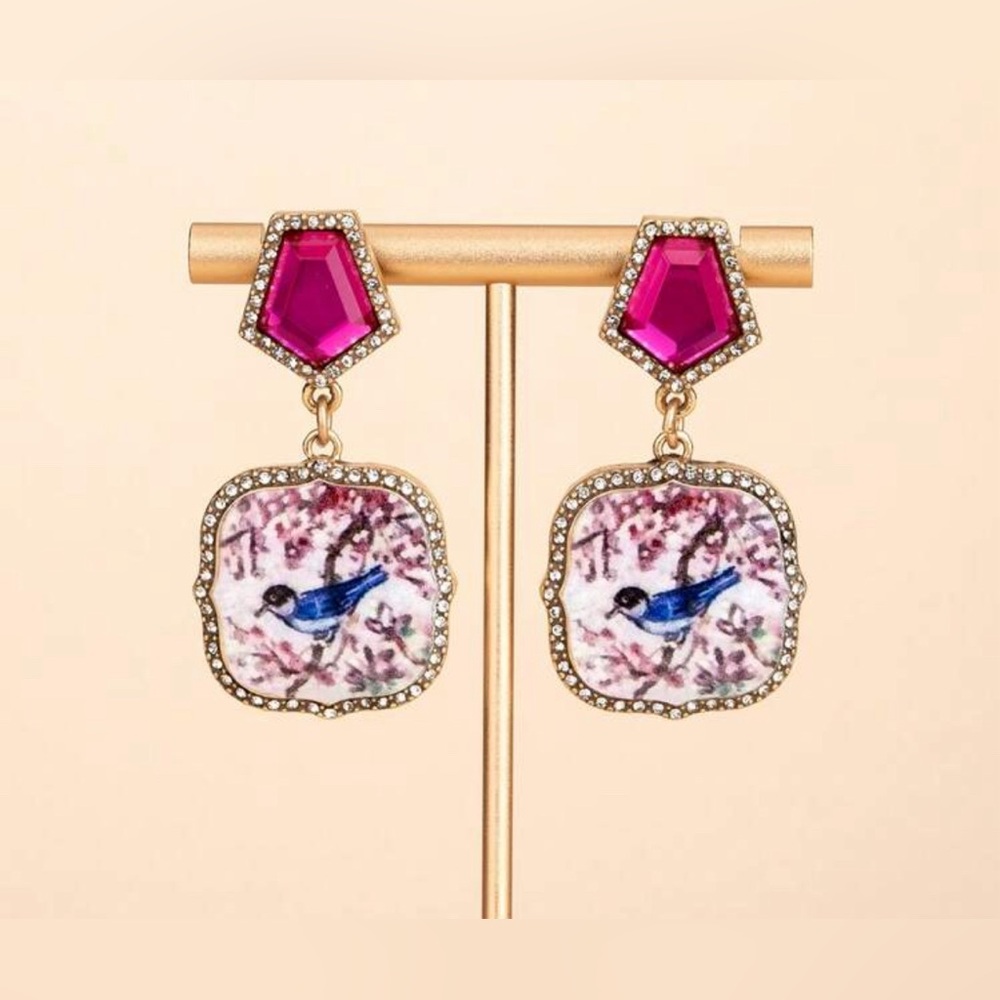 Vintage Flair Bluebird Earrings